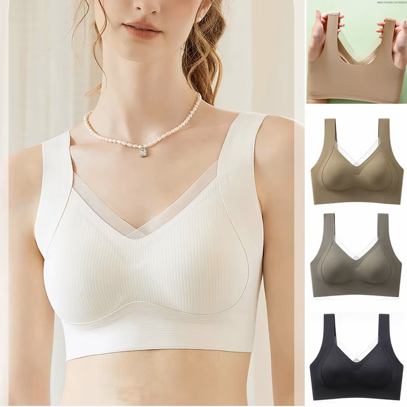 Full Coverage Bra - 1pcs Women's Bra Breathable Gather Together