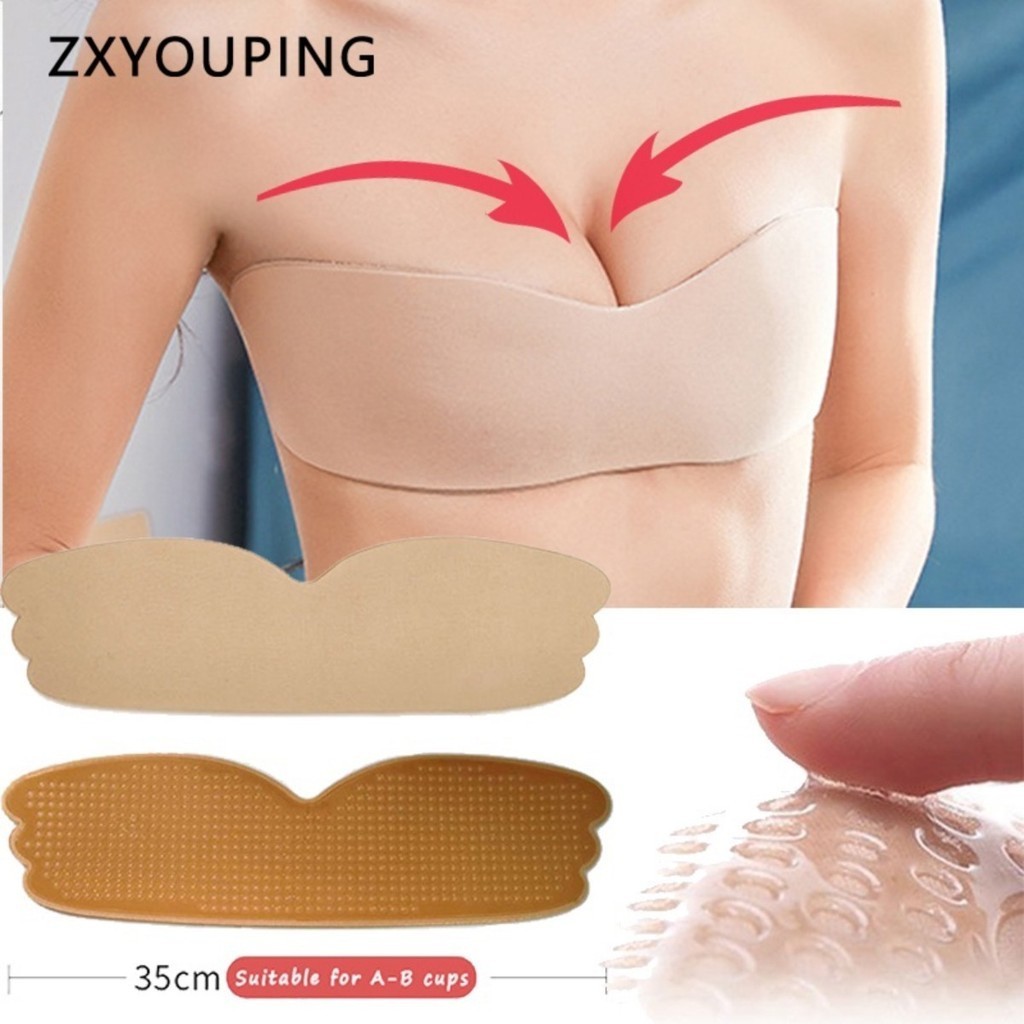 Push Up Bra Silicone - Reusable Nipple Tape One Piece Breasts