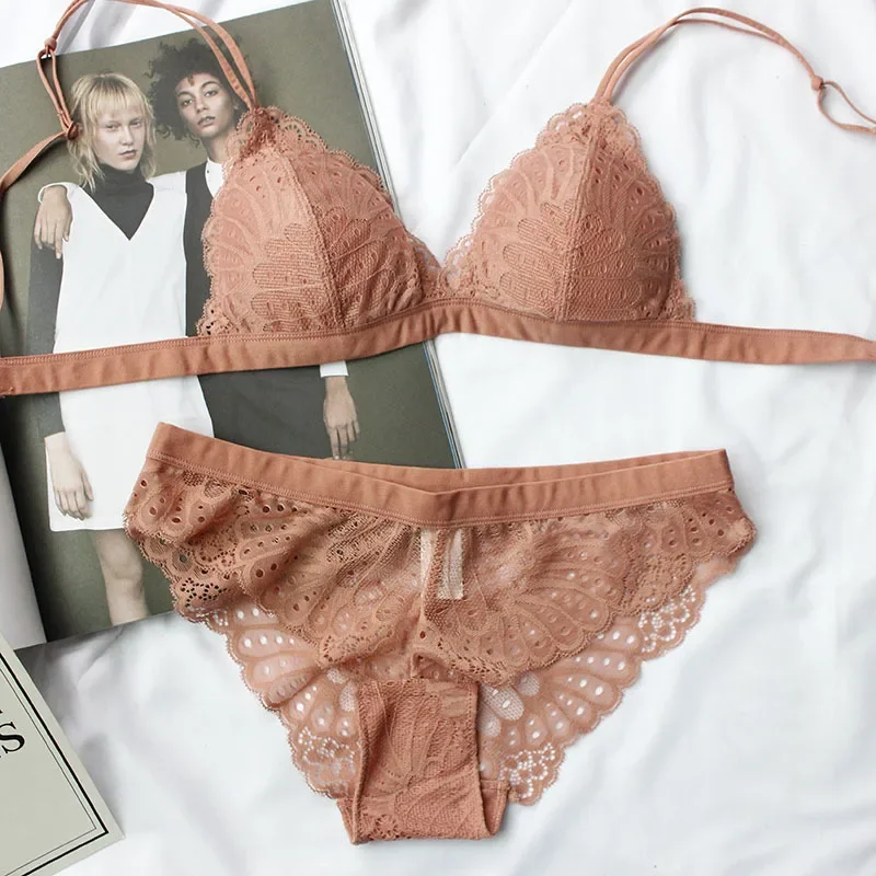 Sleep Bra Bralette - KUCLUTfull lace triangle cup sleep women