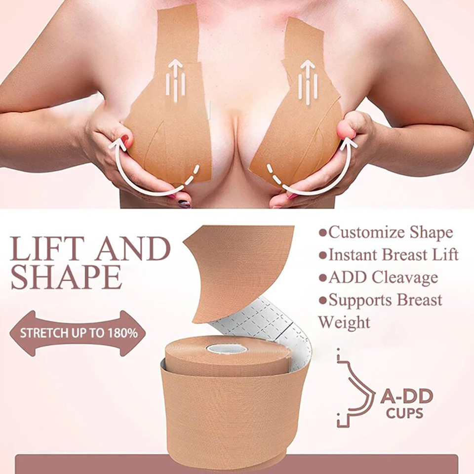 Invisible Breast Lift Tape Sil - đánh giá và giá Backless Bra Sticky