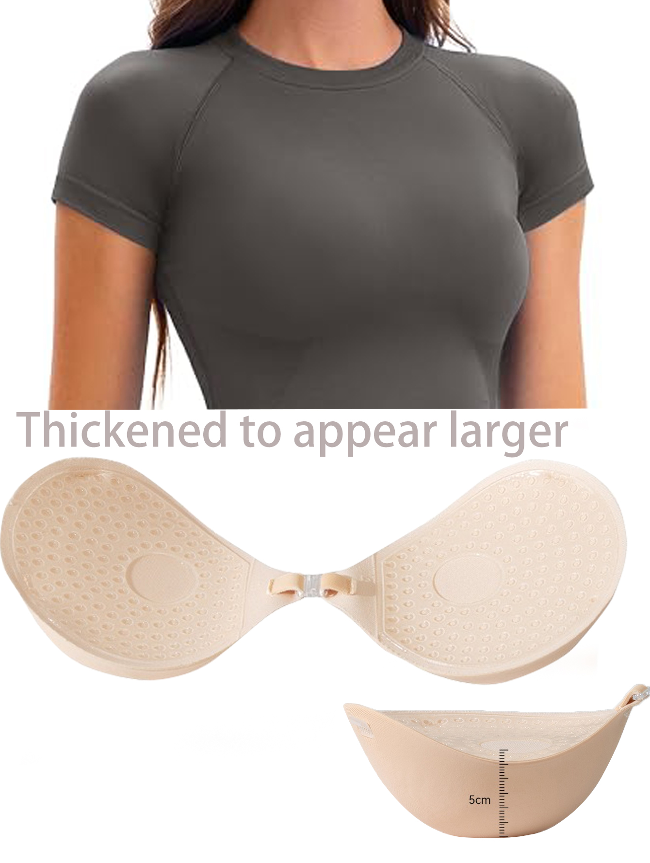 5CM Thickened Chest Sticker In - đánh giá và giá Push Up Bra Silicone