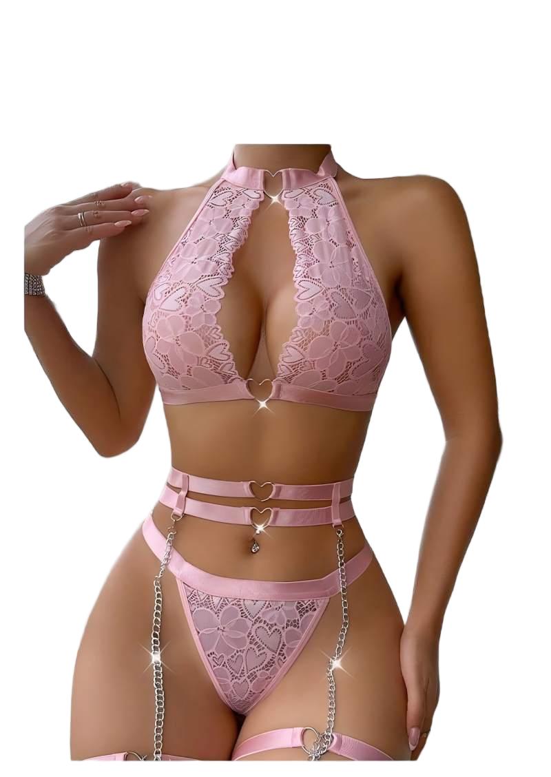 Sexy Lingerie Set Push Up Lace - đánh giá và giá Minimizer Bra Women