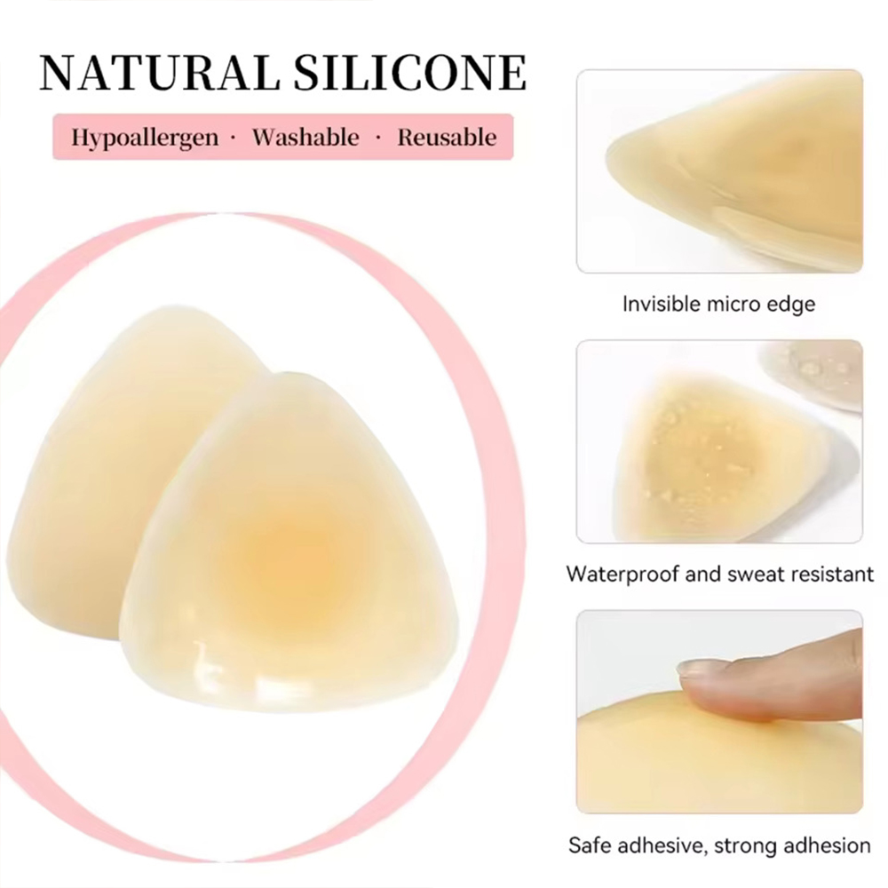 Silicone Triangular Nipple Cov - đánh giá và giá Backless Bra Sticky