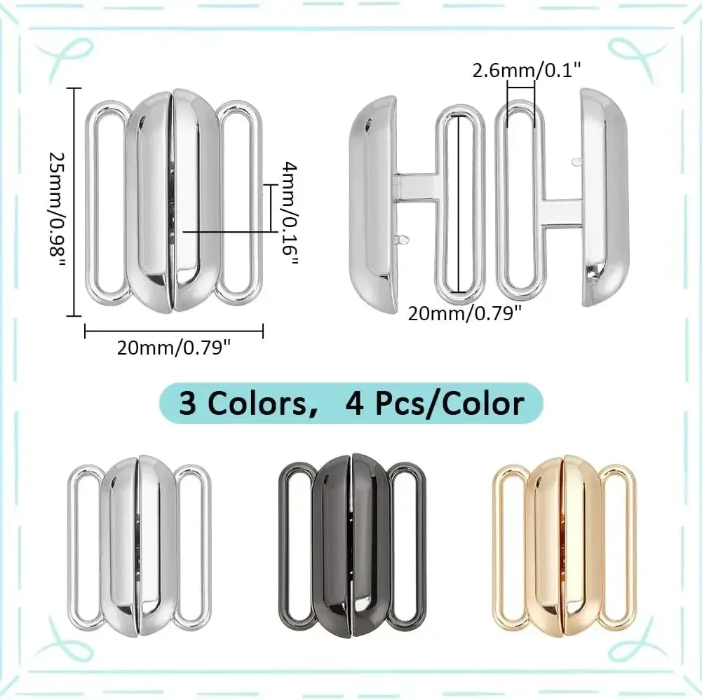 12 Sets 3 Colors Front Closing - đánh giá và giá Nursing Bra Clip