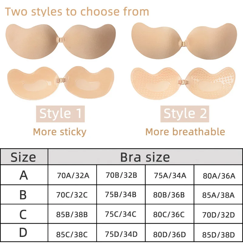 Sexy Women's Bra Invisible Pus - đánh giá và giá Backless Bra Sticky