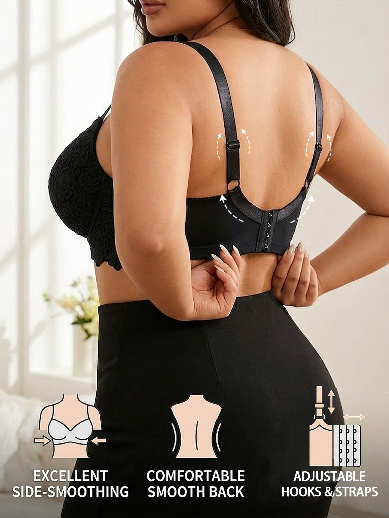 Women Plus Size Floral Push Up - đánh giá và giá Minimizer Bra Women