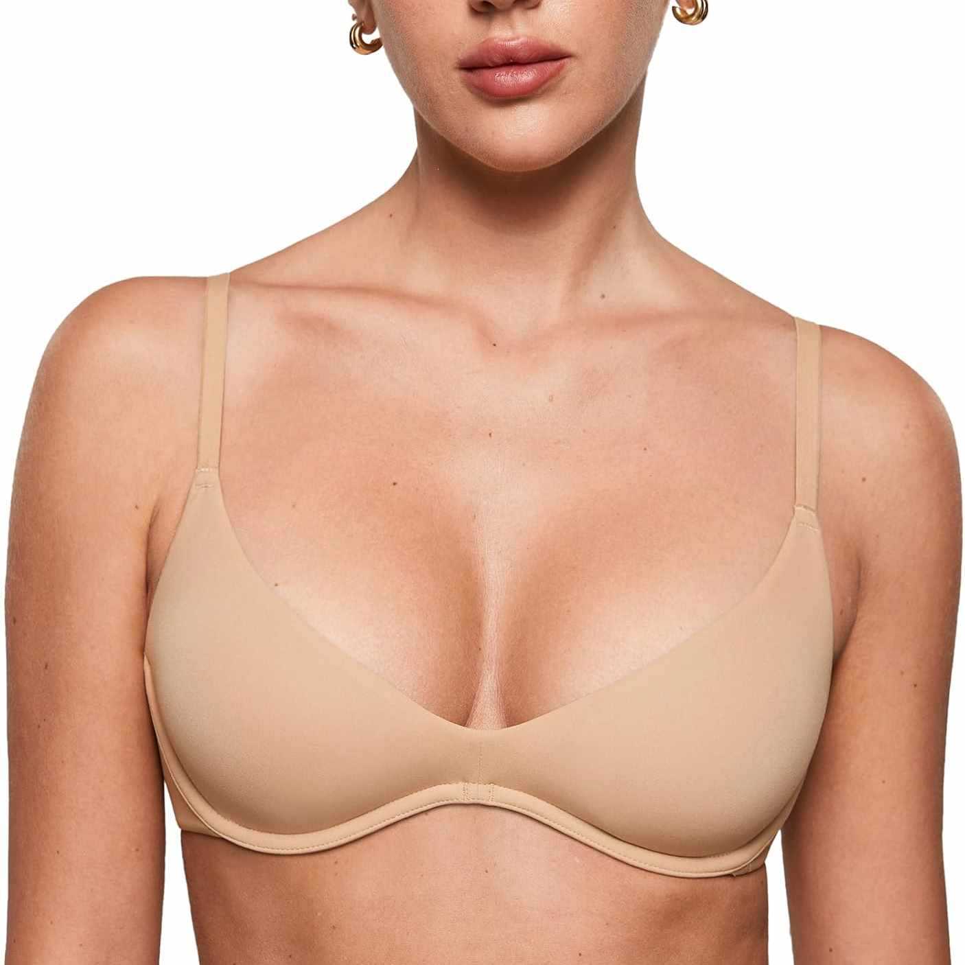 Women's Deep V Unpadded Seamle - đánh giá và giá Wirefree Bra Comfort