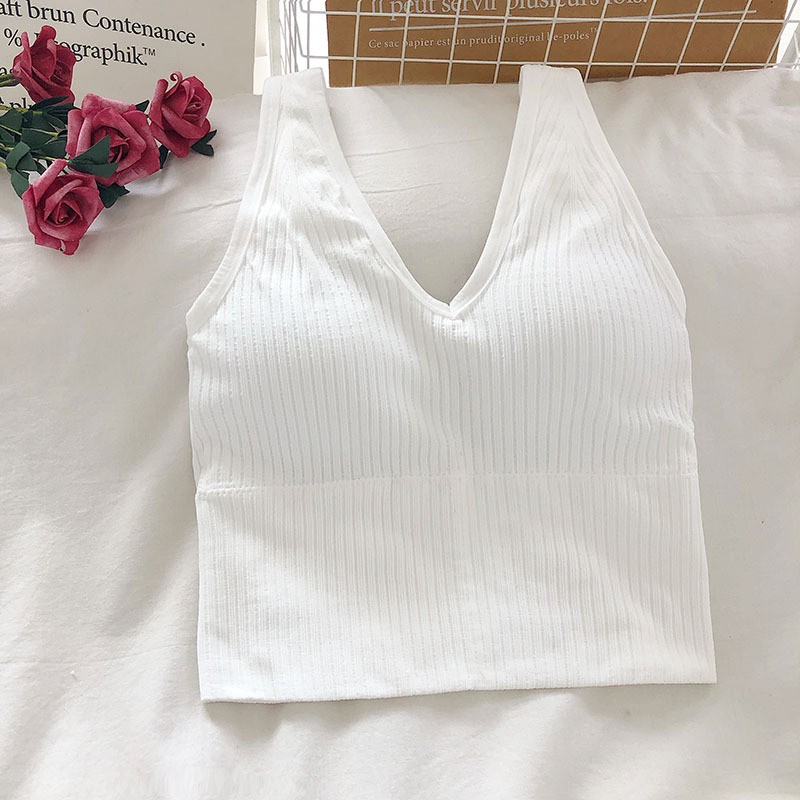 Cổ V Nữ Xe Tăng Của Crop Tops  - đánh giá và giá T Shirt Bra Seamless