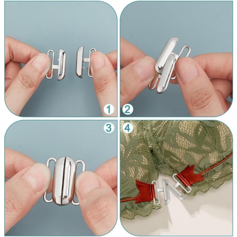 12 Sets 3 Colors Front Closing - đánh giá và giá Nursing Bra Clip