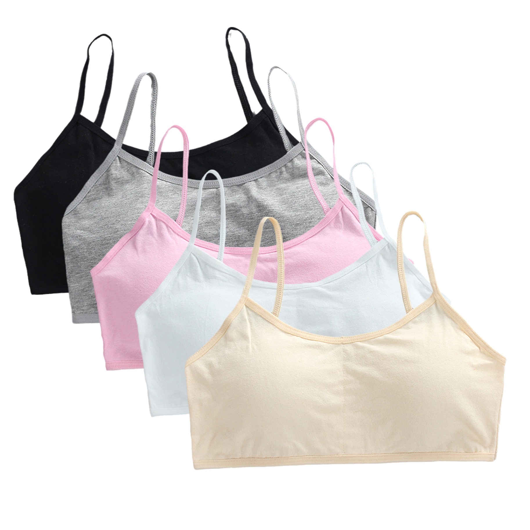 5pcs Teenage Girls Cotton Trai - đánh giá và giá Cotton Bra Everyday