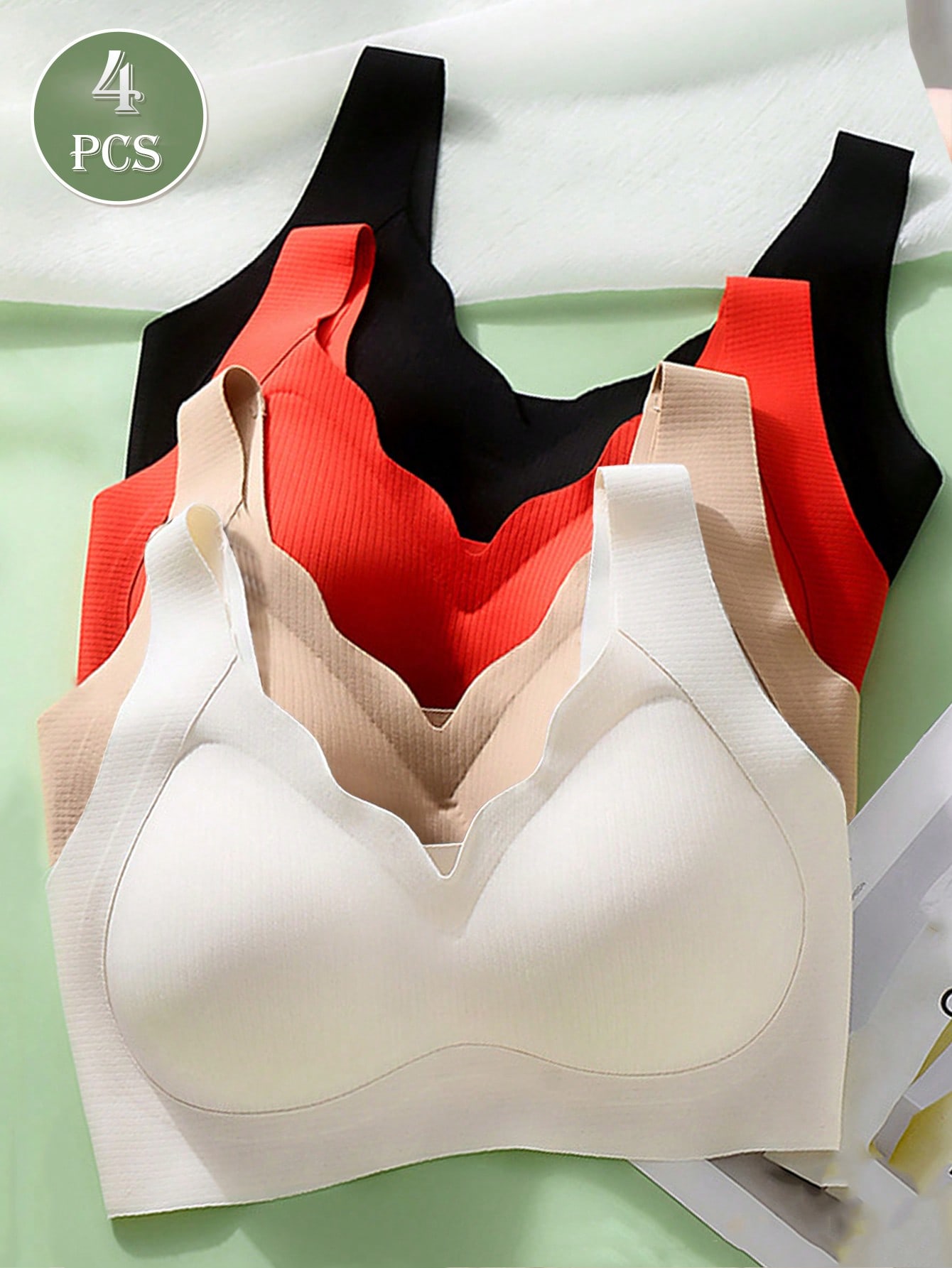 4pcs Women's Seamless Push Up  - đánh giá và giá T Shirt Bra Seamless