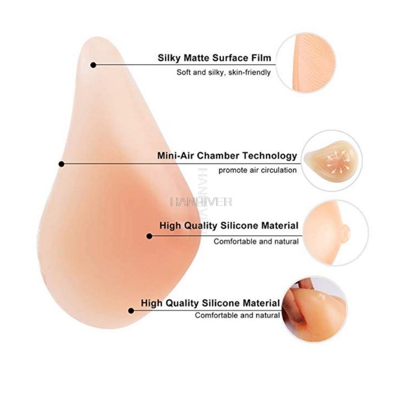 Silicone Breast Bra Skin color - đánh giá và giá Mastectomy Bra Pocket