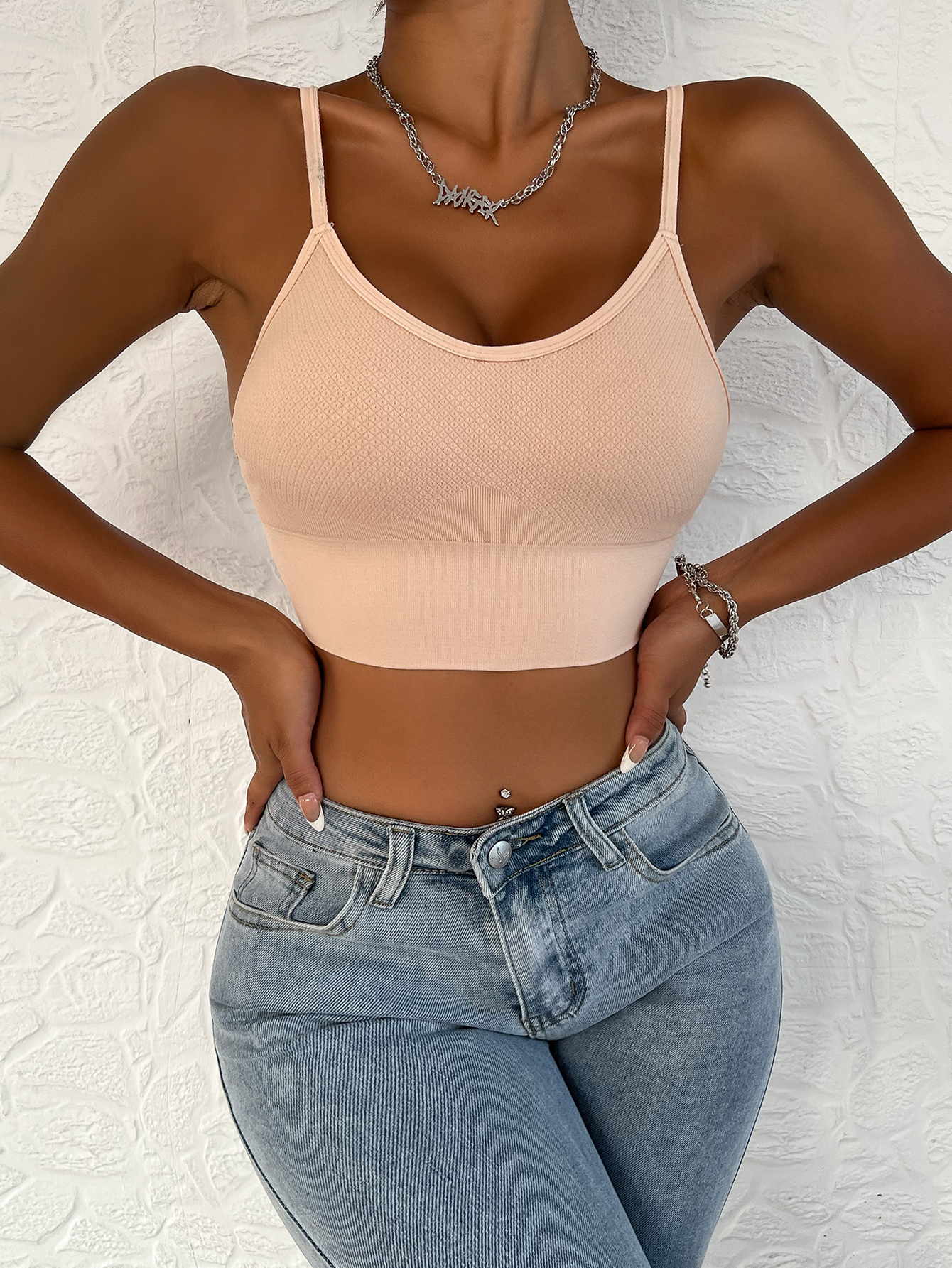 Women Waffle Knit Y Back Cami  - đánh giá và giá T Shirt Bra Seamless