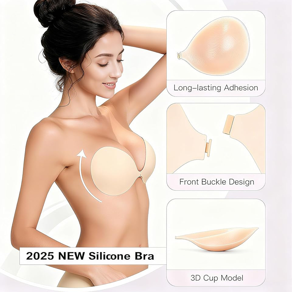 Strapless Push Up Sticky Bra P - đánh giá và giá Backless Bra Sticky