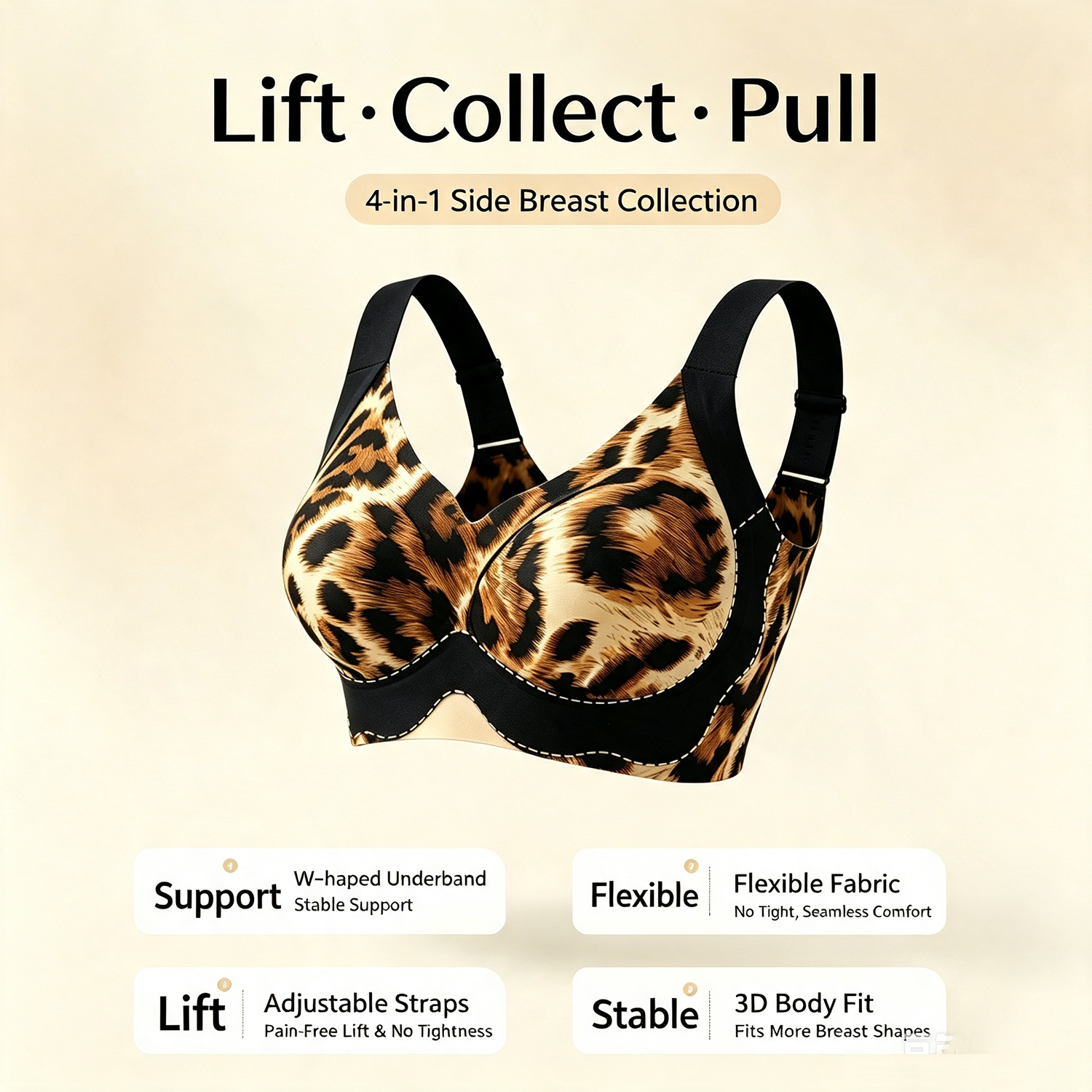 Women's Plus-size Leopard Prin - đánh giá và giá Full Coverage Bra