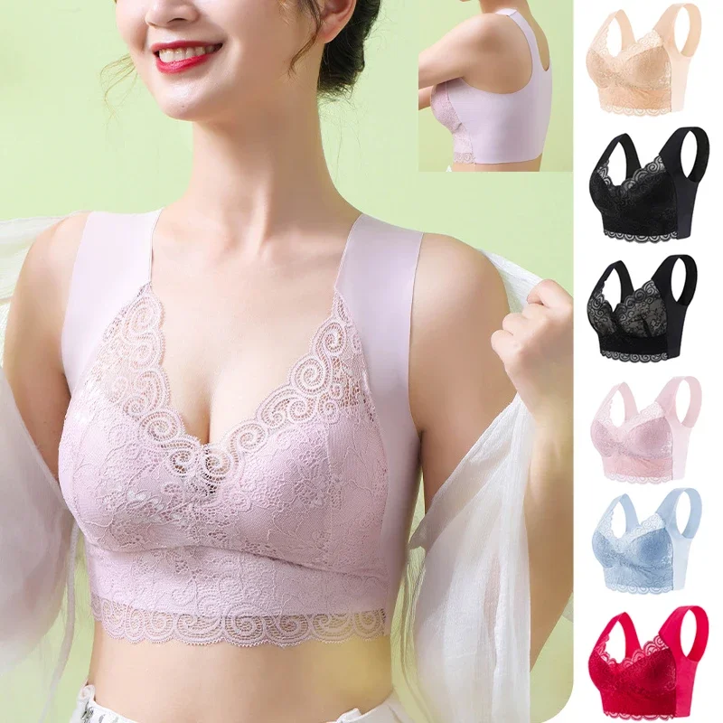 1pcs Ice Silk Seamless Lace Br - đánh giá và giá Sleep Bra Bralette