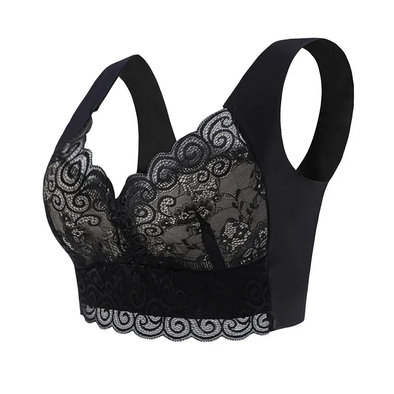 1pcs Ice Silk Seamless Lace Br - đánh giá và giá Sleep Bra Bralette