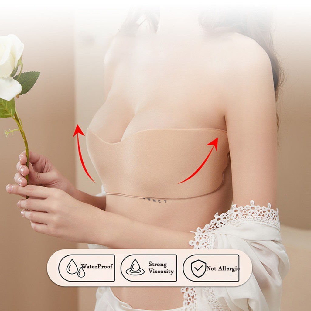 Reusable Nipple Tape One Piece - đánh giá và giá Push Up Bra Silicone