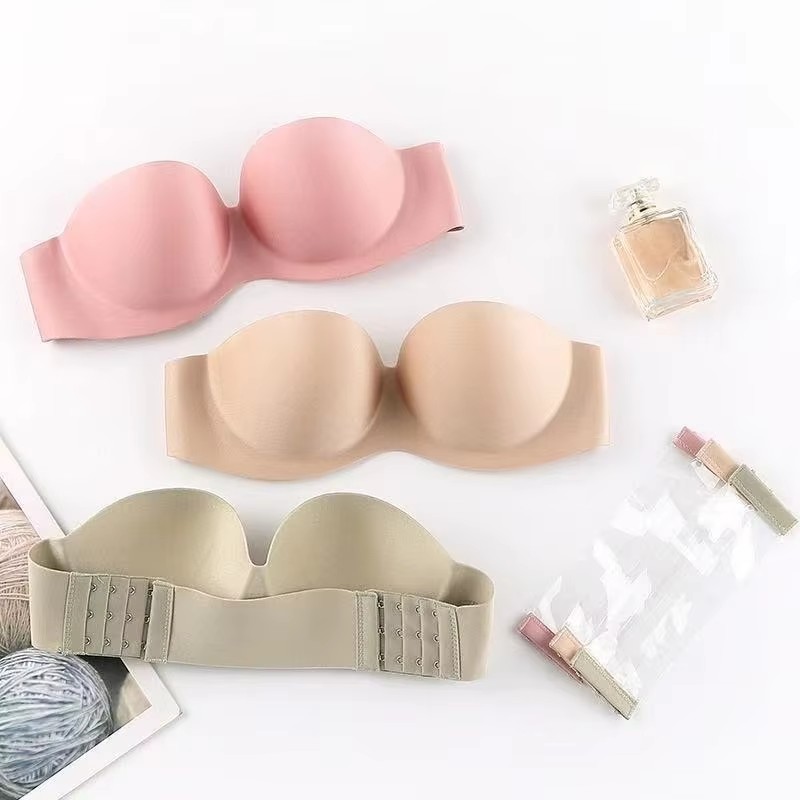 Women's Sexy Strapless Push-Up - đánh giá và giá Full Coverage Bra