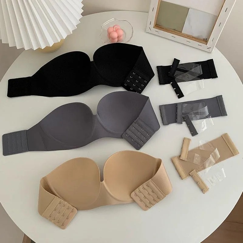 Women's Sexy Strapless Push-Up - đánh giá và giá Full Coverage Bra