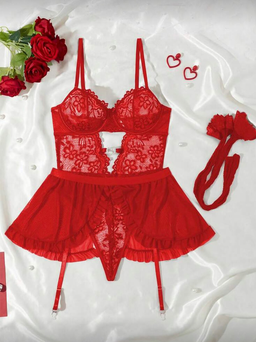 Erotic Women's Lingerie Sets F - đánh giá và giá Lace Bralette Set