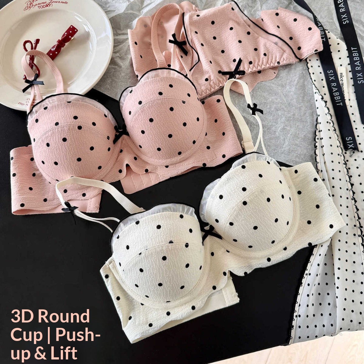 Lace Polka Dot Bra Two-Piece S - đánh giá và giá Cotton Bra Everyday