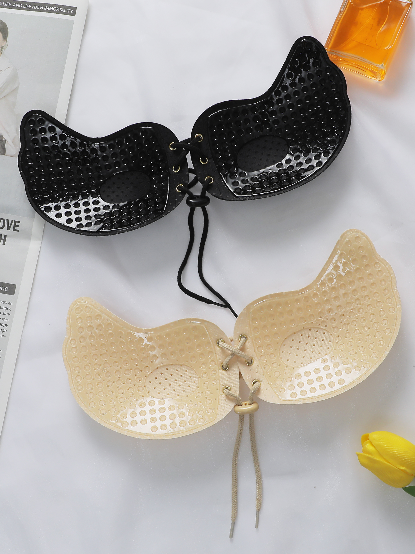 Women Lace Embroidery Sticky B - đánh giá và giá Strapless Bra Adhesive