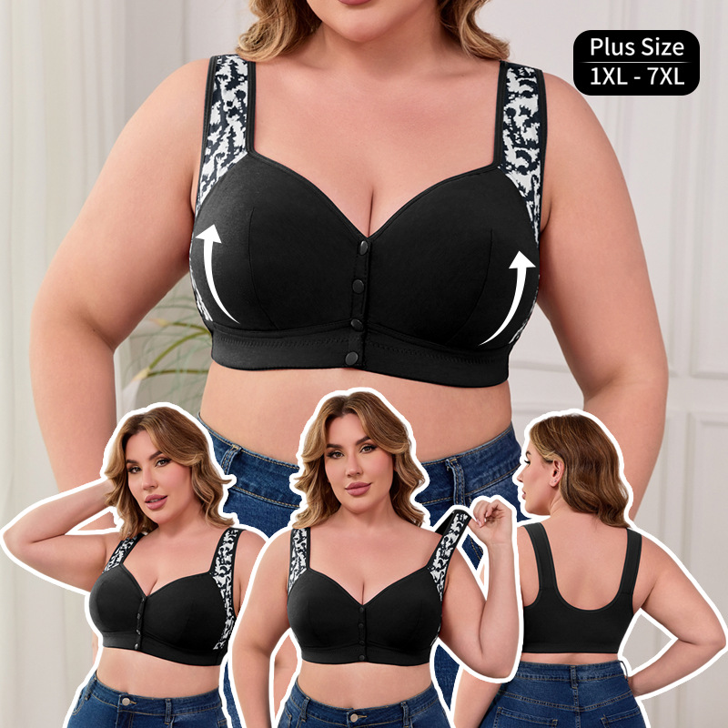 XL-7XL Plus Size Front Buckle  - đánh giá và giá Full Coverage Bra